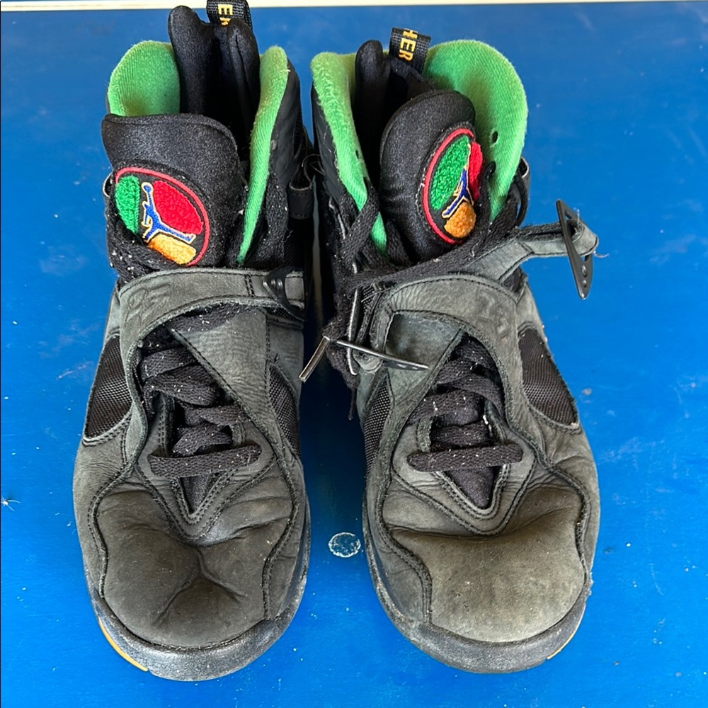Kids Black and Green Sneakers